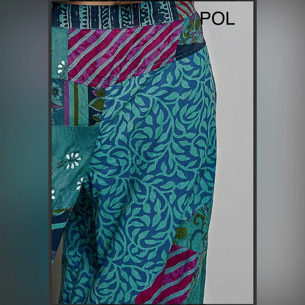 BPB224-1💙💜NEW! POL pretty Teal blue+ purple wide leg pants ideal 4 office/out! - Picture 6 of 8
